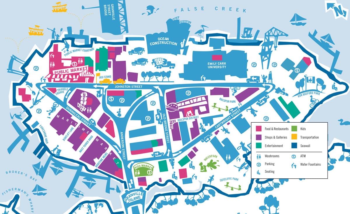 Mapa denda vancouver
