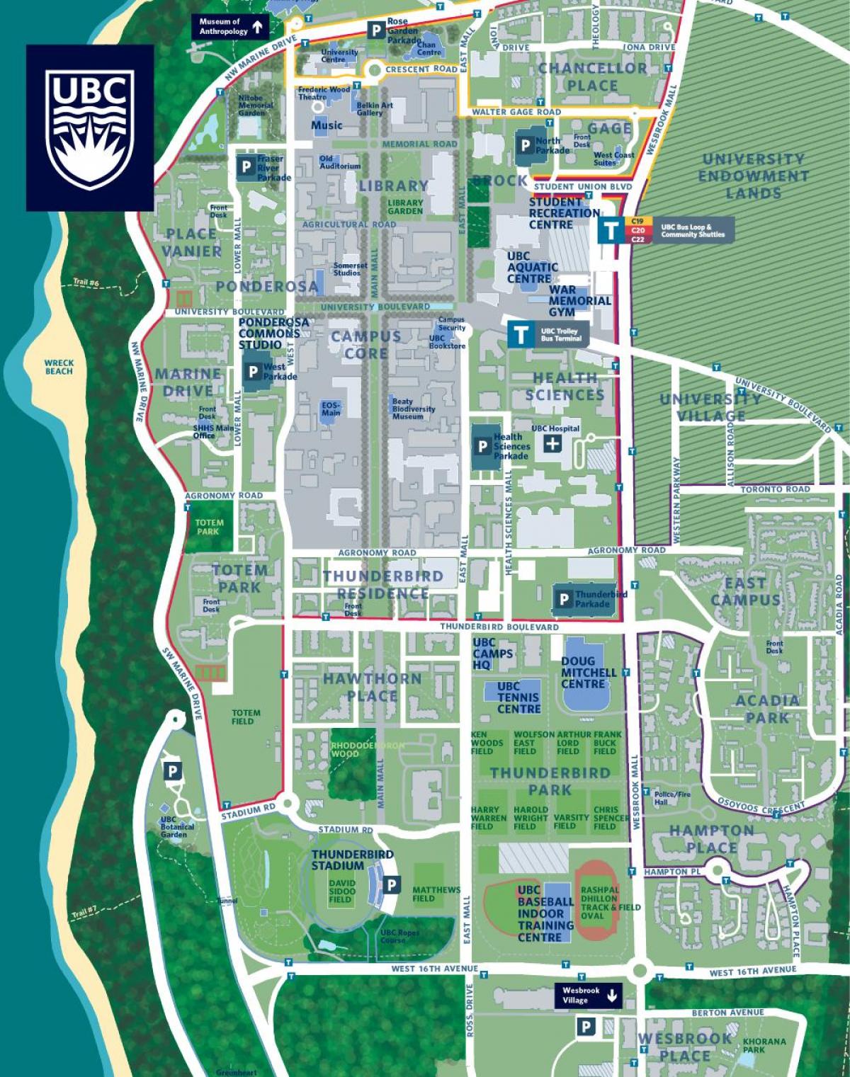 upv-vancouver campus mapa