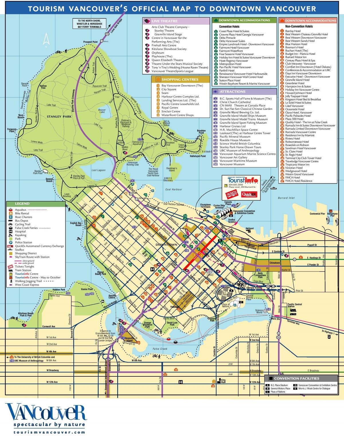 downtown vancouver mapa erakargarri