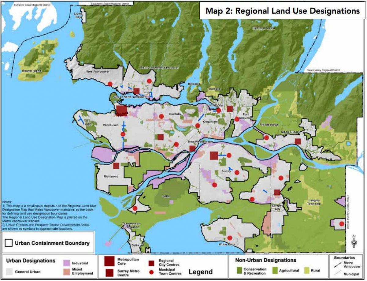 greater vancouver regional auzoan mapa