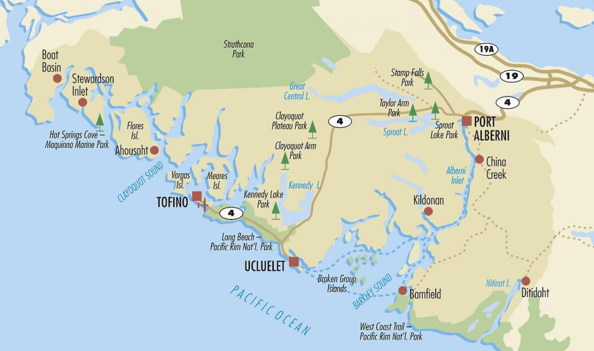 vancouver island erakargarri mapa
