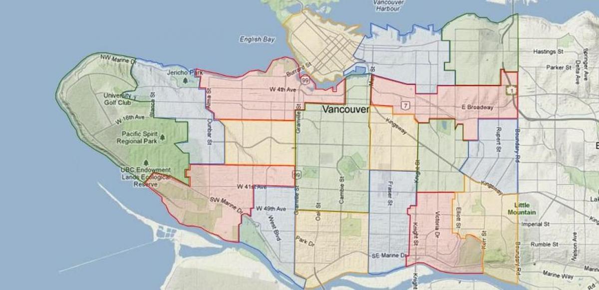 vancouver school board bilboko itsasadarrean mapa