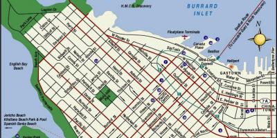 Vancouver bc erakargarri mapa