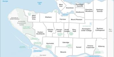 Greater vancouver-eremua mapa