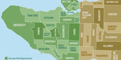 Mapa vancouver auzoa