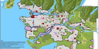 Greater vancouver regional auzoan mapa