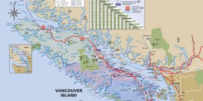 Vancouver island autopista mapa
