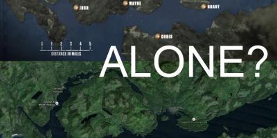 Mapa vancouver island bakarrik
