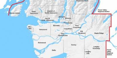 Vancouver hodi mapa